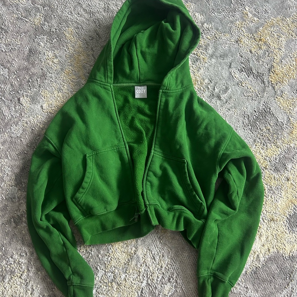 TNA Vibrant Green Cozy Hoodie